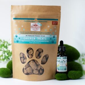 brown and green labeled box